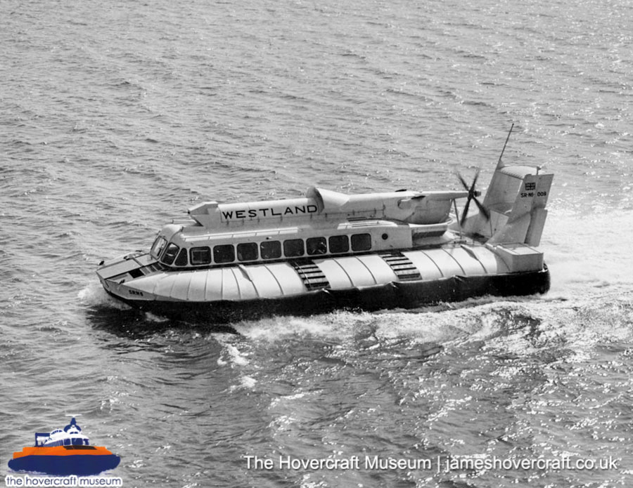 SRN6 with Westland -  (credit: The Hovercraft Museum Trust).